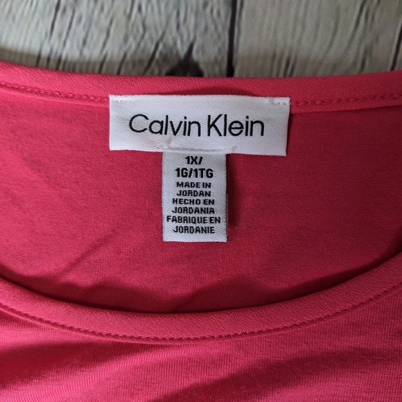 CALVIN KLEIN Sleeveless Cap Sleeve Tank Blouse Top - Picture 13 of 14
